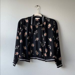 A shear bomber jacket.